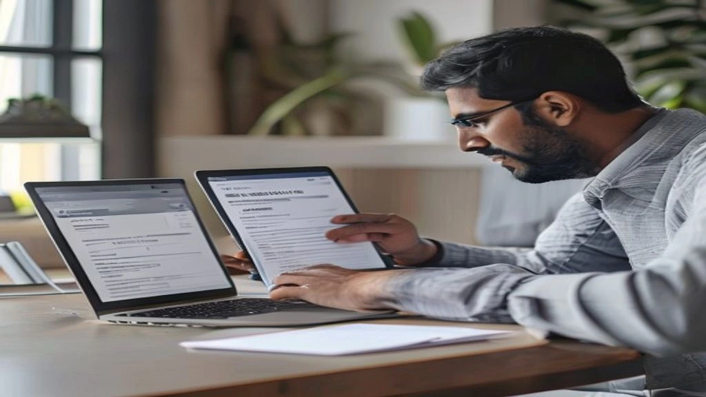 Uploading Form 16 to a tax filing platform that reads the data automatically
